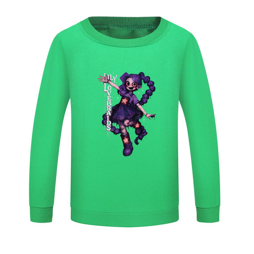 5583 Multi-color Girls Lily Lovebraids Printed Long Sleeves Sweatshirt Top