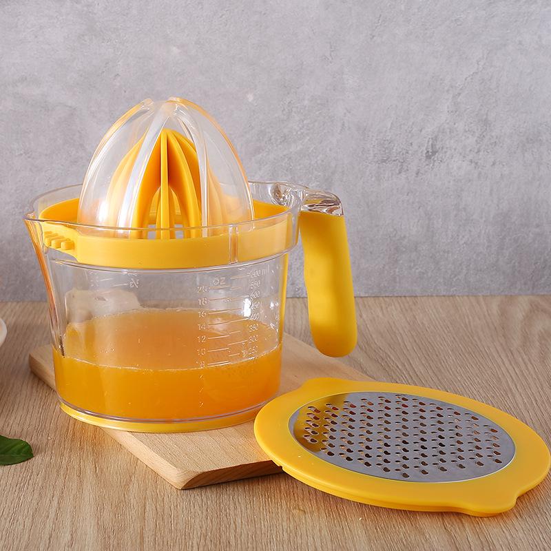 4-in-1 Multi-Functional Manual Citrus Juicer: Orange & Lemon Press Gadget for Kitchen