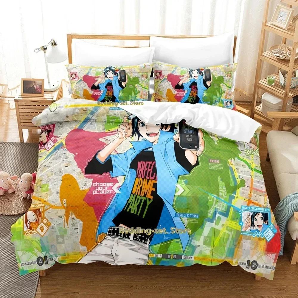 2024 Bakuman Bedding Set Single Twin Full Queen King Size Bed Set Adult Kid Bedroom Duvetcover Sets 3D Print Anime Bed Sheet Set
