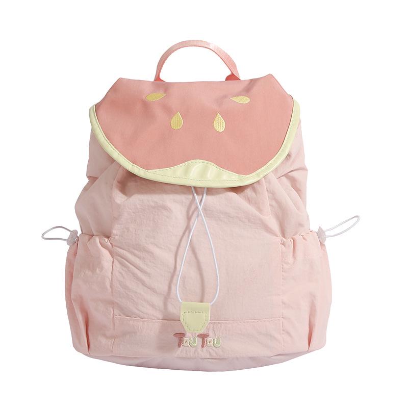 

Новый женский милый маленький рюкзак цвета макарон - Свежий школьный рюкзак и повседневный студенческий рюкзак для книг розовый