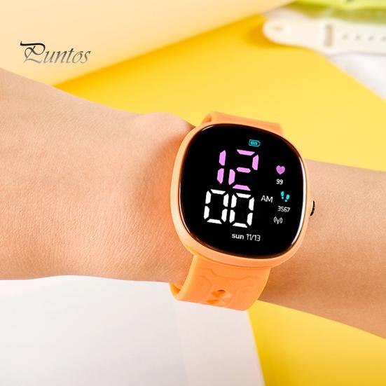 Luminous Digital Watch M12 Electronic Life Waterproof Fashion Accessories LED Large Screen Boys Girls Sports for Daily Wear