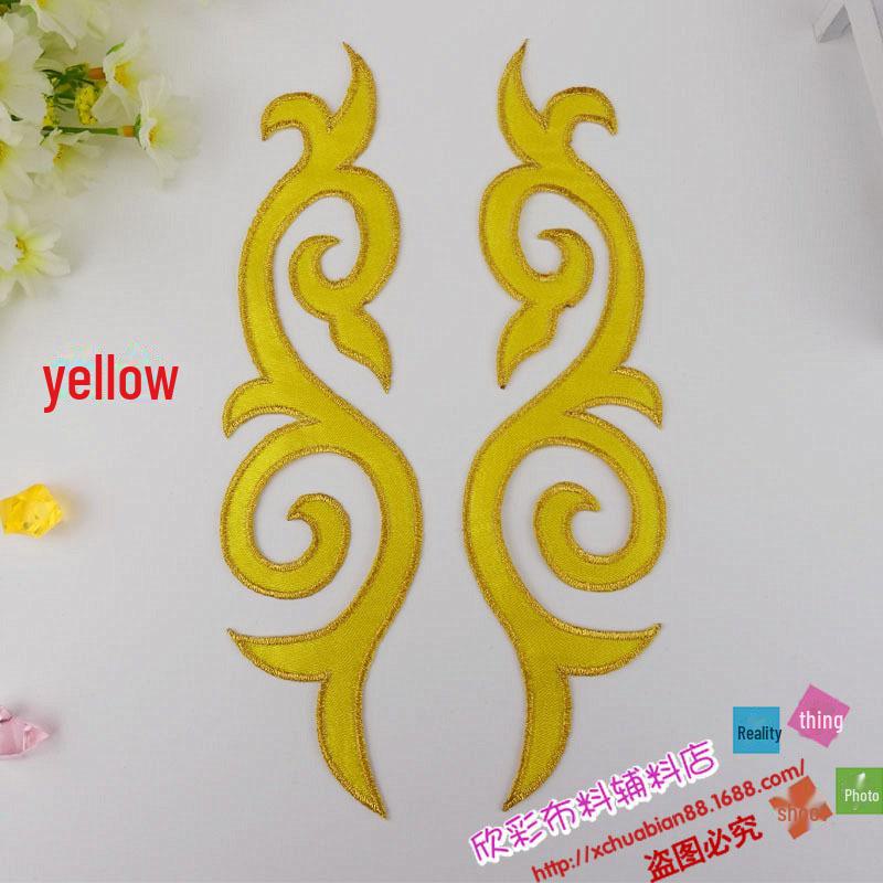 

Аниме Косплей Многоцветная Вышитая Цветочная Нашивка для Одежды