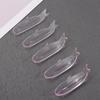 5Pairs Fish Shaped Silicone Eyelash Perm Pads Reusable Eyelash Lifting Shield  for Women