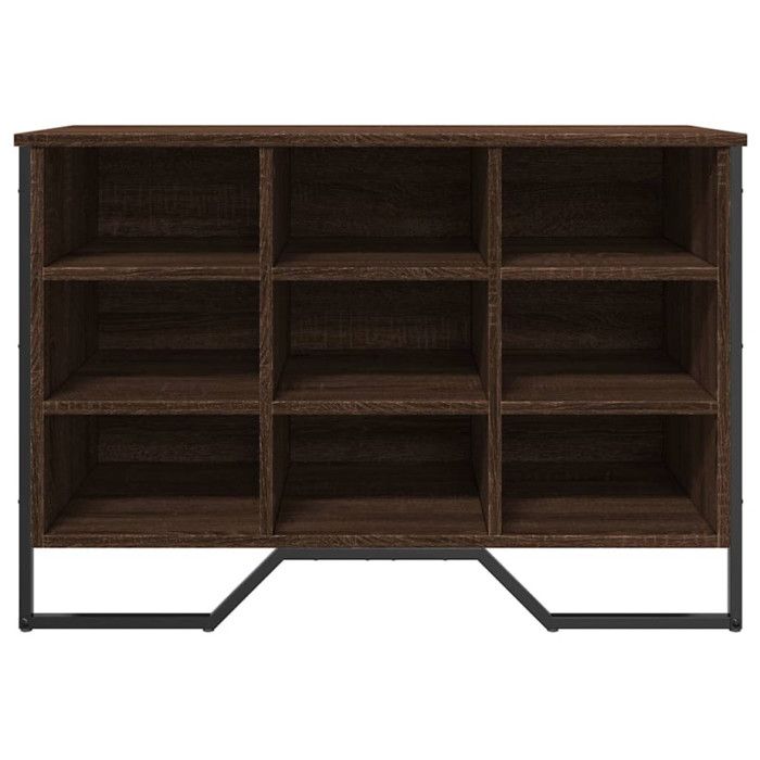 VidaXL Armoire à chaussures chêne marron 90x38x61,5 cm bois ingénierie, étagère à chaussures, armoire de rangement de 848648