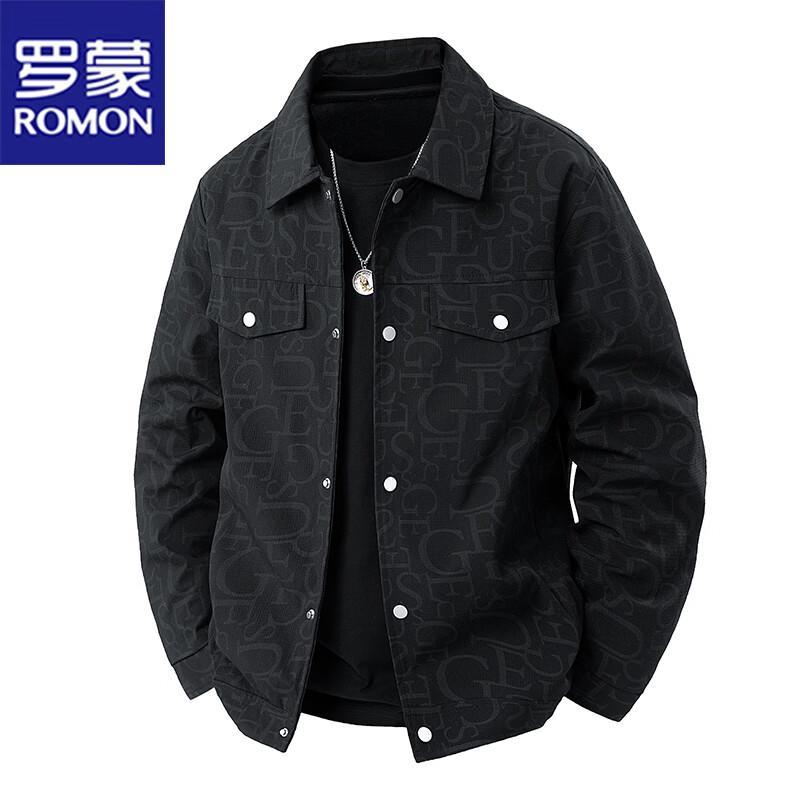 ROMON Men's Retro Casual Lapel Jacket