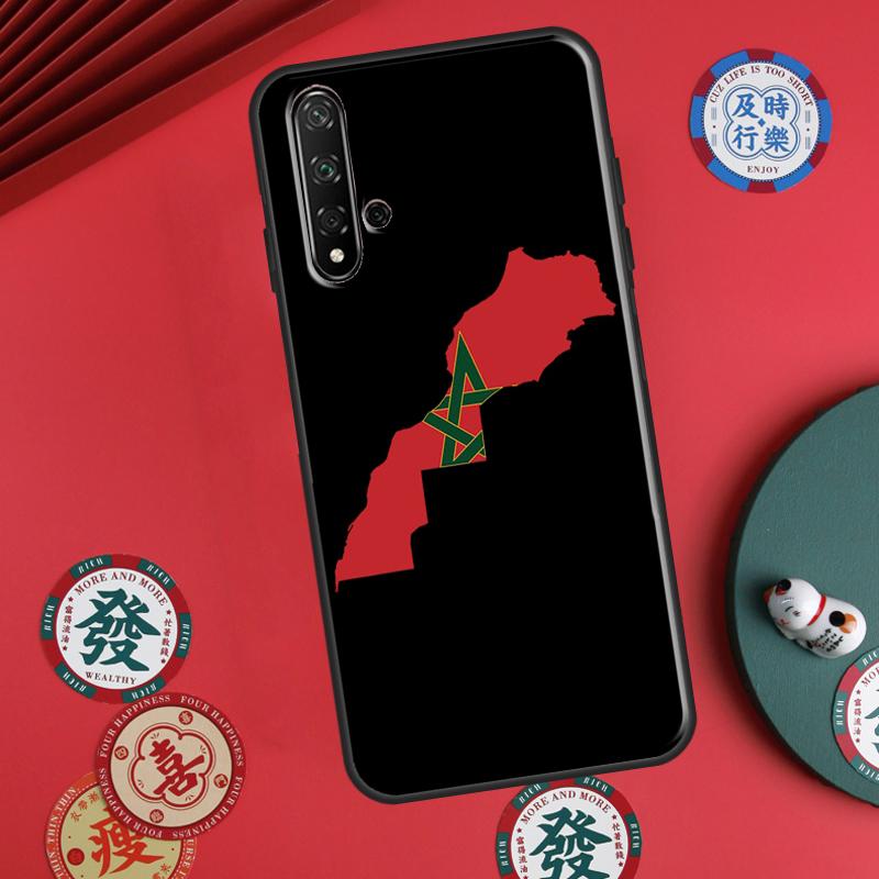 

Morocco Map Flag For Huawei P20 P30 P40 Lite P60 Pro Nova 12i 11i 8i 12s 9 10 SE Y90 Y60 Y70 Y72 Y61 Y91 Case Huawei Nova 10
