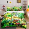 Tropical Plants, Leopard, Gorilla. Bedding Sets Duvet Cover Sets Duvet Covers Pillowcases(1 * Duvet Cover 2 * Pillowcases, Without Duvet Insert)