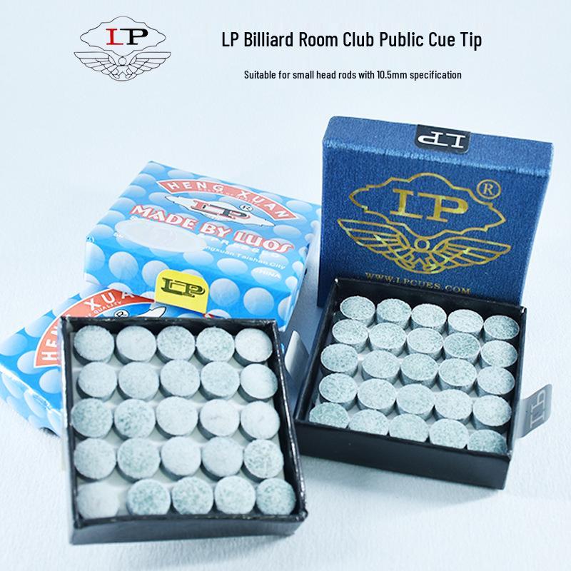 LP Single Layer Black Billiard Cue Tip for Snooker and Pool Tables