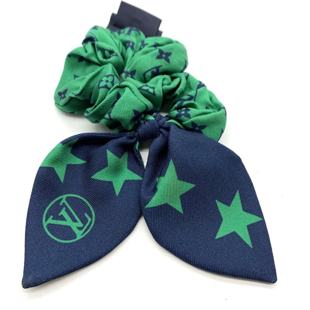 Used LOUIS VUITTONhair accessory Navy silk Women