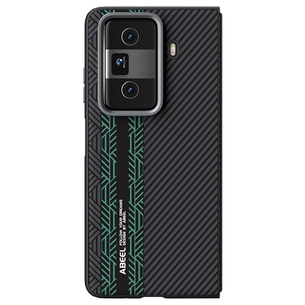 ABEEL For Honor Magic Vs3 5G Case PC + TPU + Aluminum Alloy + PU Leather Slim Phone Back Cover Magnetic Case