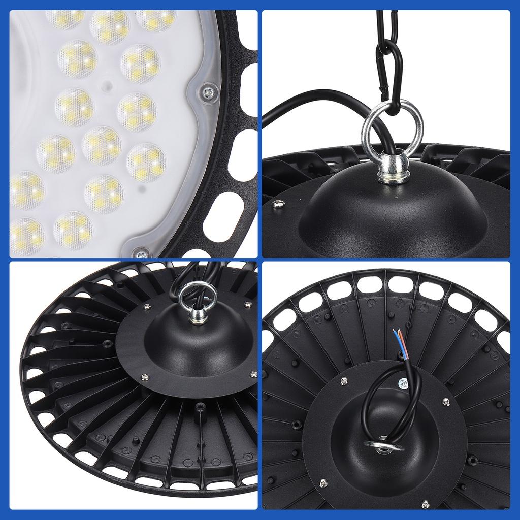 300W 200W 100W UFO Warehouse Workshop Garage Light Led High Bay Light Industrial Lamp Workshop Highbay Lighting AC180-240V