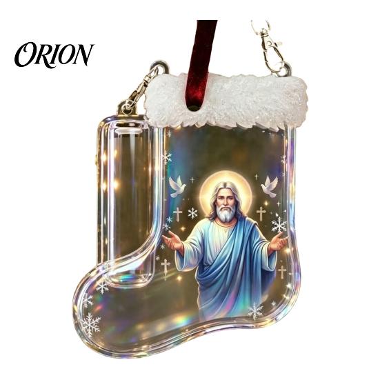 Christmas Money Holder for Cash Stocking Holder, Clear Gift Clip Ornament Tree Unique Graduation Hanging Decor, Transparent Bill Display Pendant