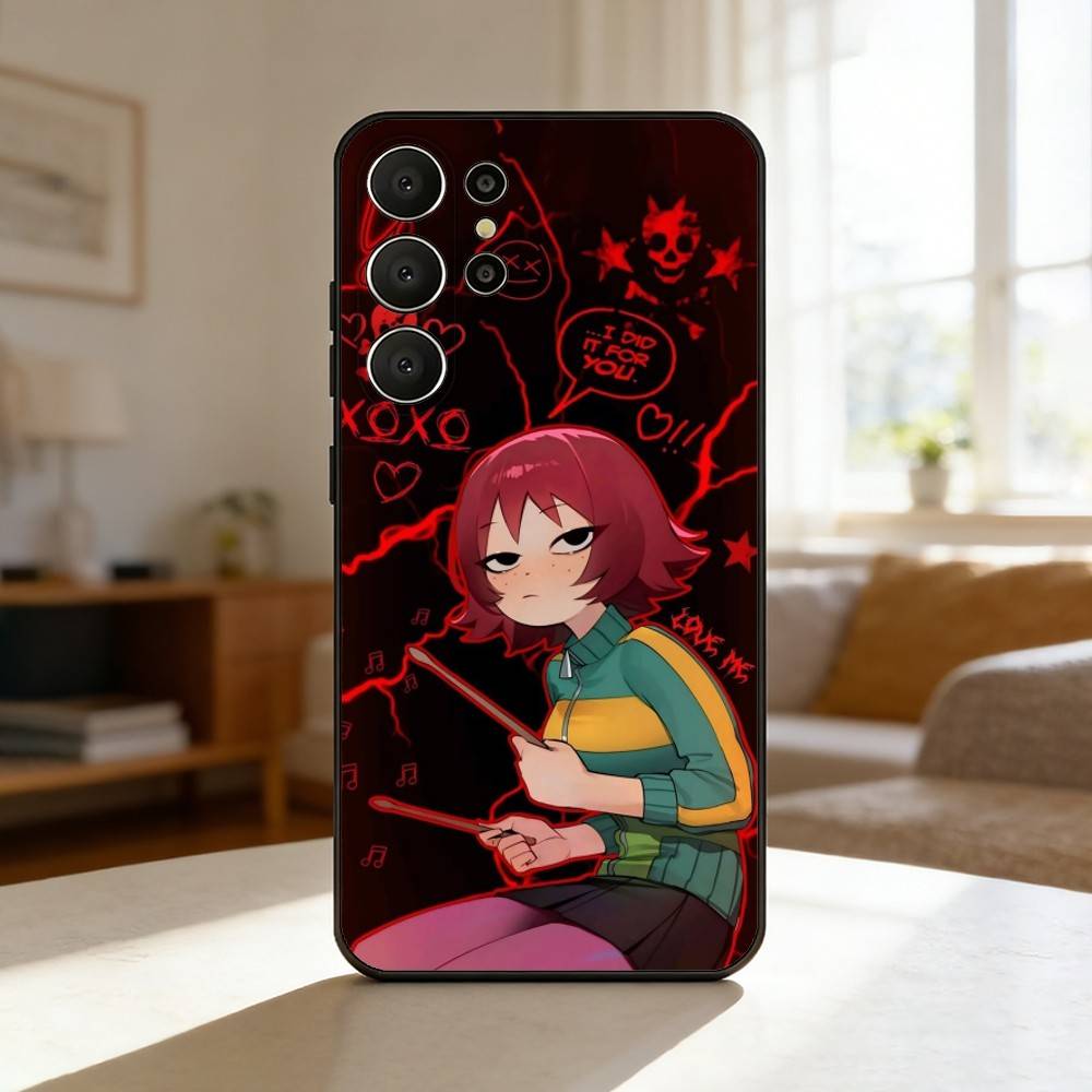 S-Scott P-Pilgrim Cartoon Phone Case For Samsung S26,S25,24,23,22,30,21,10,9,Ultra,Plus,Lite,FE Soft Black Case Samsung S22plus5G