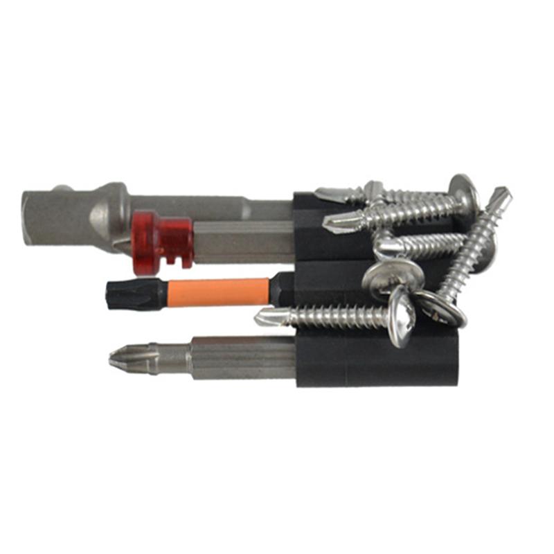 4-Hole Drill Add-On Quick Change Bits Holders Mount Attachment Driver Bits Side Holder Of Power Drill Or Driver For Most Drills