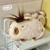 Lovely Capybaras Sturdy Plush Pencil Case Soft Multipurpose Compartment Organizers for School and Travel Supplies