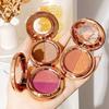 Two Tone Eyeshadow Super Fire Pumpkin Earth Matte Golden Glitter Mashed Potato Eyeshadow