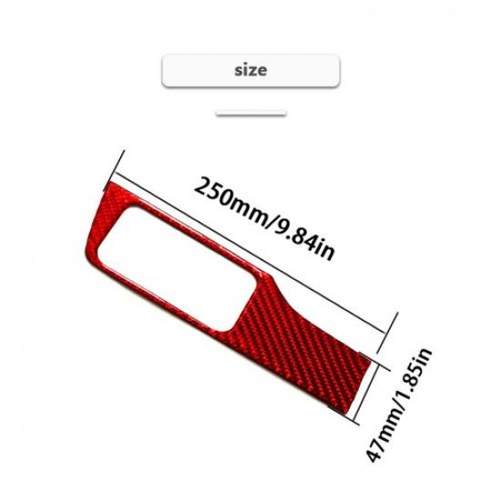 Rote Kohlefaser Scheinwerferschalter Rahmenabdeckung Zierleiste Für Honda Odyssey 2005-2010
