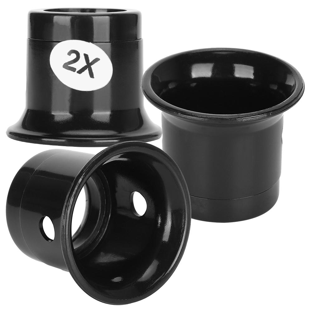 

3 шт. Очні лупи ювелірів 2-кратне збільшувальне скло Ювелірні Годинникові Інструменти для ремонту