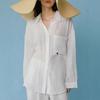 White shirt blouse new long-sleeved casual linen shirt blouse top
