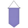 Triangle Flag Wall Hanging Canvas Banner Hanging Brooch Pin Display Durable Multifunctional Badge Storage Pin Display Pennant