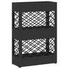 Umbrella Stand Black 28 X 12 X 41 Cm Steel