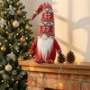 Ozdoba Świąteczna w Pudełku Prezentowym Dekoracja Świąteczna Krasnal Boże Narodzenie, Pluszowy Tomte Szwedzka Figurka, Miękka Skandynawska Przytulna Dekoracja Wiejska Lalka Krasnala dla