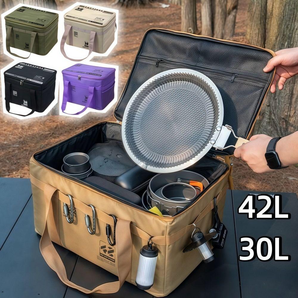 Foldable Picnic Storage Bag 42L/30L Practical Handbag Professional Camping Storage Bag  Outdoor