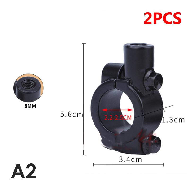 

2 шт. 10/8/6 мм резьбовой кронштейн для крепления зеркала мотоцикла зажим для крепления на руль