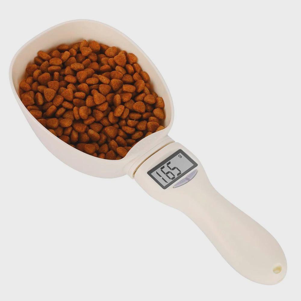 Pet Food Measuring Scale Scoop Electronic Dog Cat Food Measuring Cup Digital Spoon Scale Kitchen Food Scale with LED Display