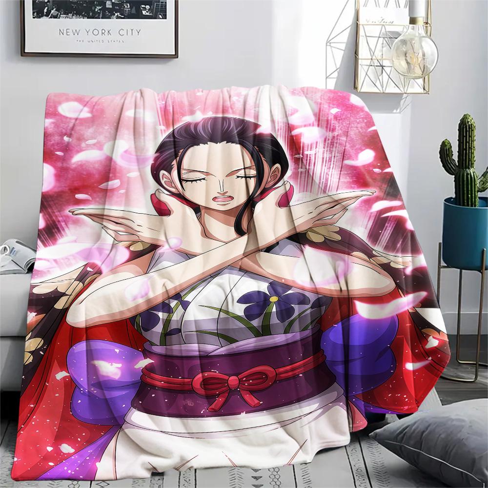 1PC Nico Robin Patterned Flannel Blanket Suitable For All Seasons For Home Decor Warmth And Comfort Gifts Holiday Present