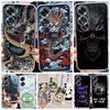 Coque de téléphone Mignonne Chat Astronaute Pour Oppo A60 OppoA60 A 60 Coque Arrière Pare-chocs Cool Dragon Dessin Animé Coque Transparente Oppo CPH2631 Capa