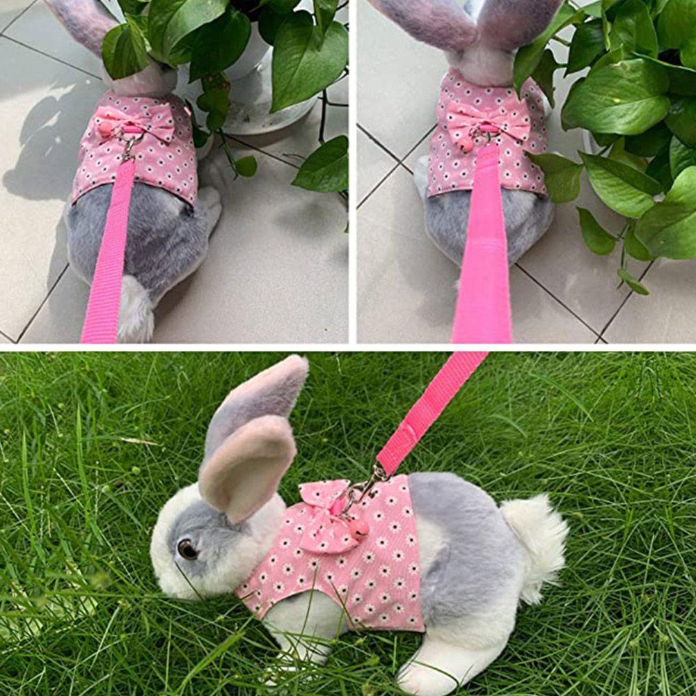Stretchy Prevent Escape Ferrets Guinea Pig Rabbit Harness Rabbit Leash Bunny Leash Rabbit Vest