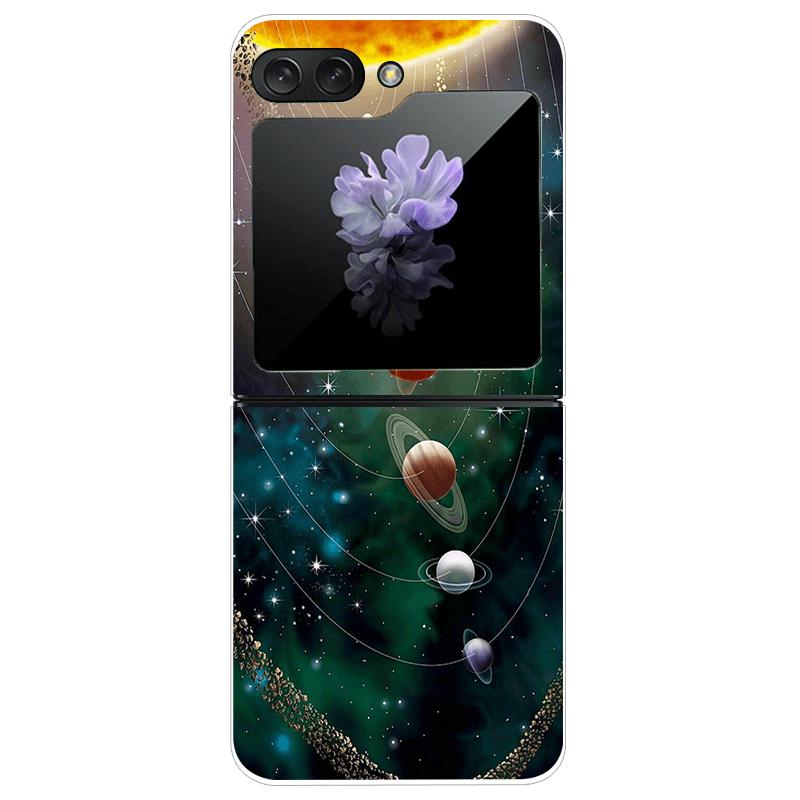 For Samsung Z Flip7 Hard Case ZFlip7 5G Transparent PC Phone Cases For Galaxy Z Flip 7 Fashion Cartoon Clear Protective Fundas