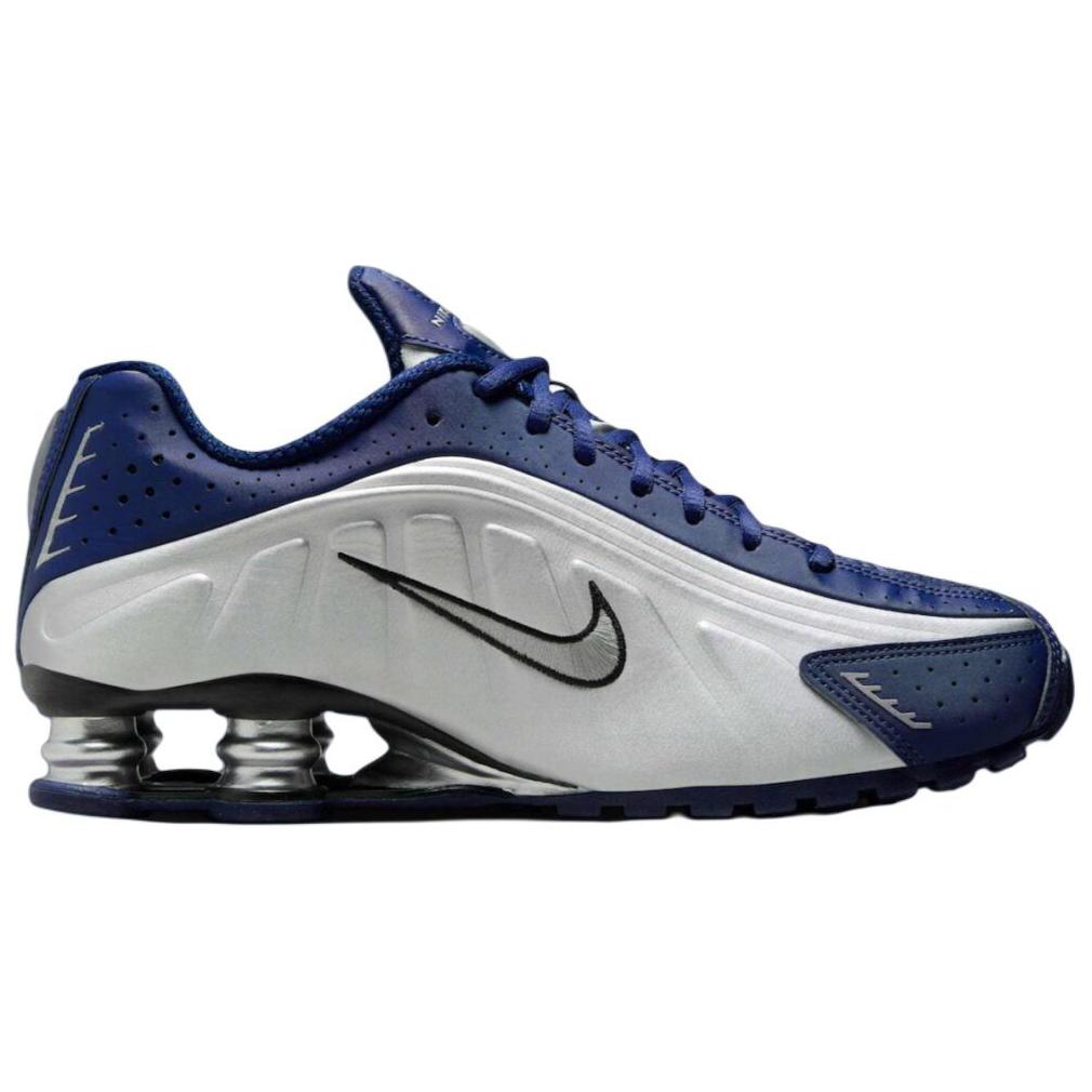 Nike  Shox R4 Blue Void Women Sneakers Metallic-Silver Black AR3565-400