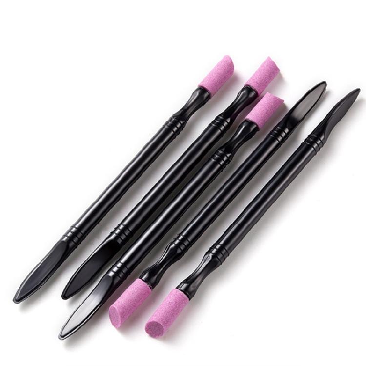 5 Pcs Cuticle File Stone Nail File Stone Cuticle Pusher Nail Art Polishing Pen Nail Grinding Pen