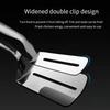 Dizyahuk Stainless Steel Frying Clip Steak Tongs Kitchen BBQ Cooking Camping Tools Heat-Resistant Non-Slip Handle