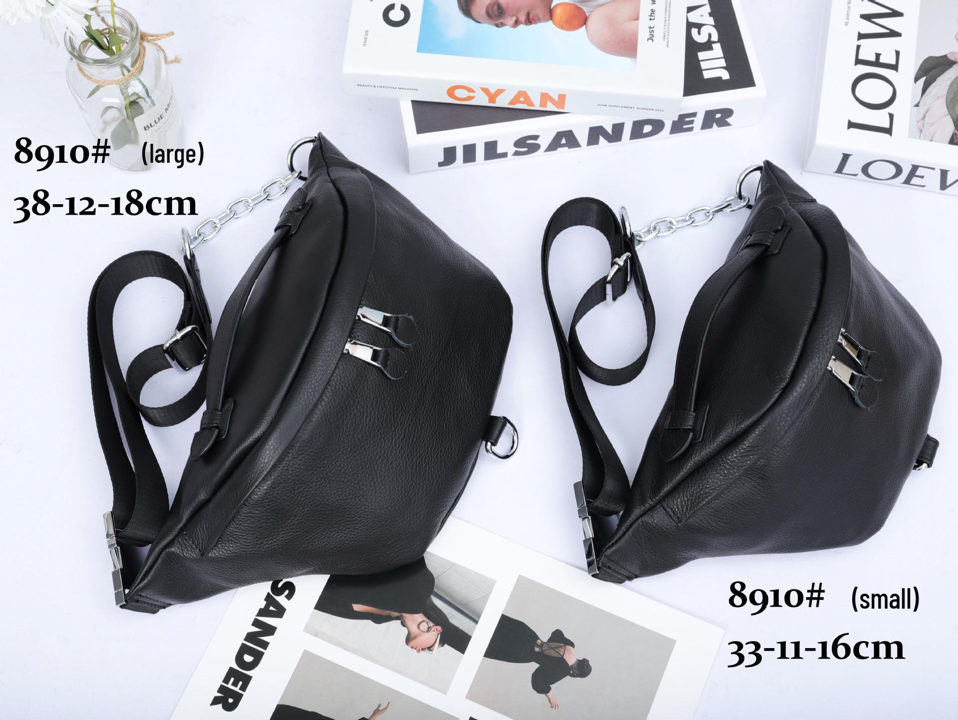 

Модная корейская женская сумка через плечо и поясная сумка из натуральной кожи 2025 Small 3*11*16cm чёрный