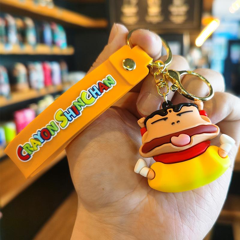 Crayon Shin-chan Keychain Cute Bag Gift Accessory Exquisite Small Ornament Quirky Crayon Shin-chan Keychain Best Gift Toys Anime