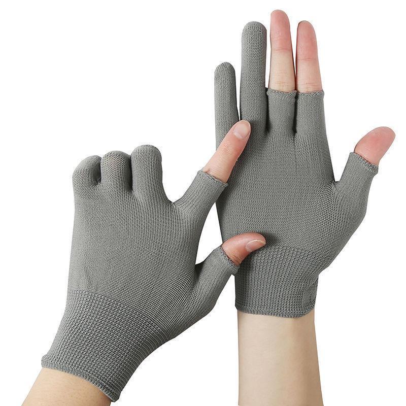Unisex Fingerless Touch Screen Gloves: 2-Finger, 3-Finger, 5-Finger Design for Tea Picking, Work, and Sorting Protection