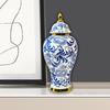 Ceramic Vase Porcelain Ginger Jar for Storage Tank Flower Arrangement Office M