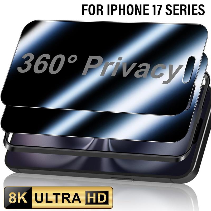 3 Pçs Anti Espião Protetores De Tela Macia Para Iphone 17 Pro Max Capa Completa Privacidade Filmes De Hidrogel Macio Para Iphone17 17air 17pro