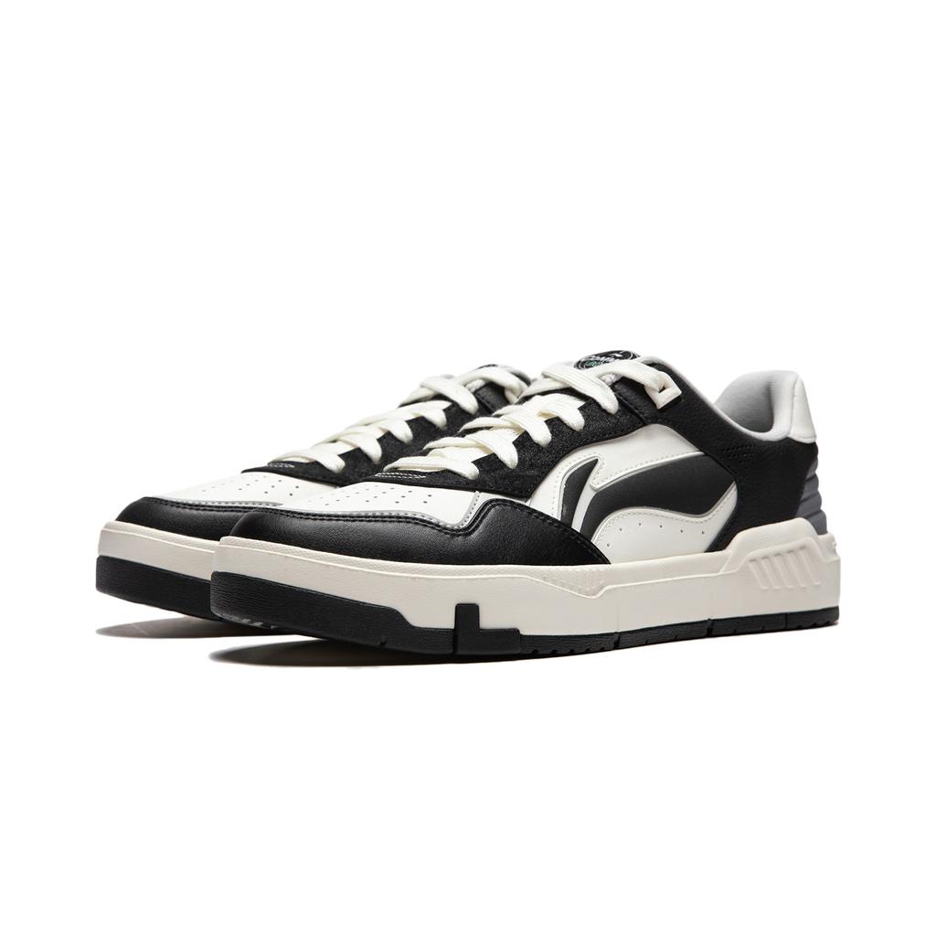New LiNing Common 80s Anti-Slip Wear-Resistant Low-Top Skateboard Shoes Men's Black AGCU087-2