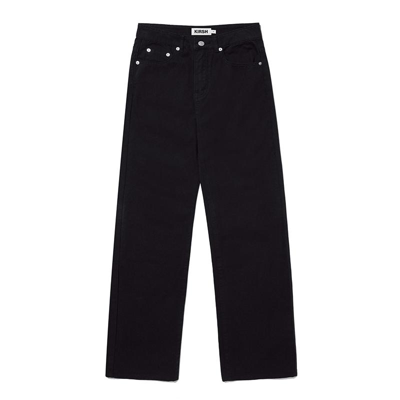 KIRSH Mono Color Straight Pants [Black]