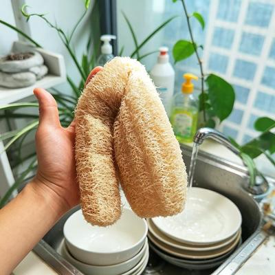 Natürlicher und umweltfreundlicher Luffa-Schwamm-Scheuerer für Küche, Bad, Schwamm-Scheuerer, Spa, Badezimmer