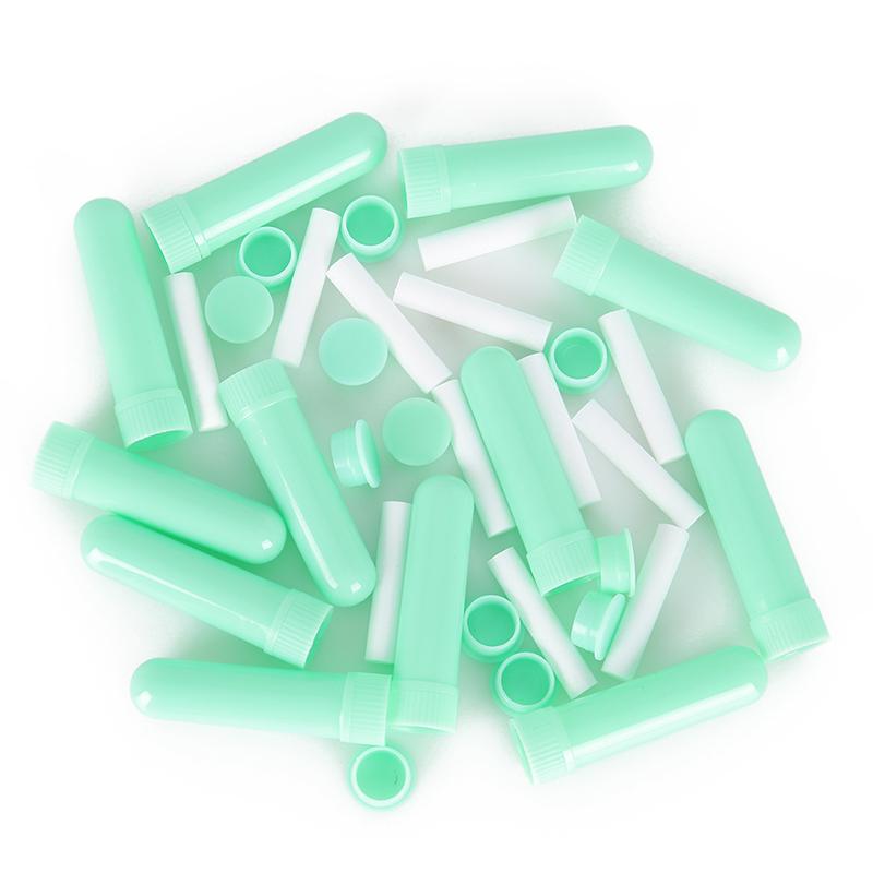 12Pcs Essential Oil Blank Nasal Inhaler Tubes Muti Color Blank Nasal Containers