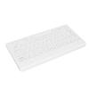 Wireless Keyboard 2.4G 78 Keys Ergonomic Design Portable Slim Power Saving Round Keycaps USB Keyboard