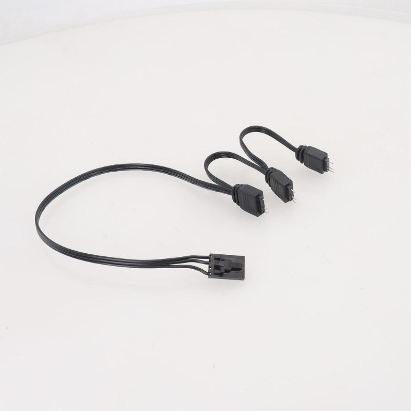4Pin to 5V 3Pin ARGB Splitter Cable for ARGB Hub and Fan Lighting Control For HDLL120 Splitter Extension Cord