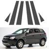 6pcs Carbon Fiber Car Window Pillar Posts Trim Cover Fit For Chevrolet Captiva Sport 2006-2010 Car Stickers