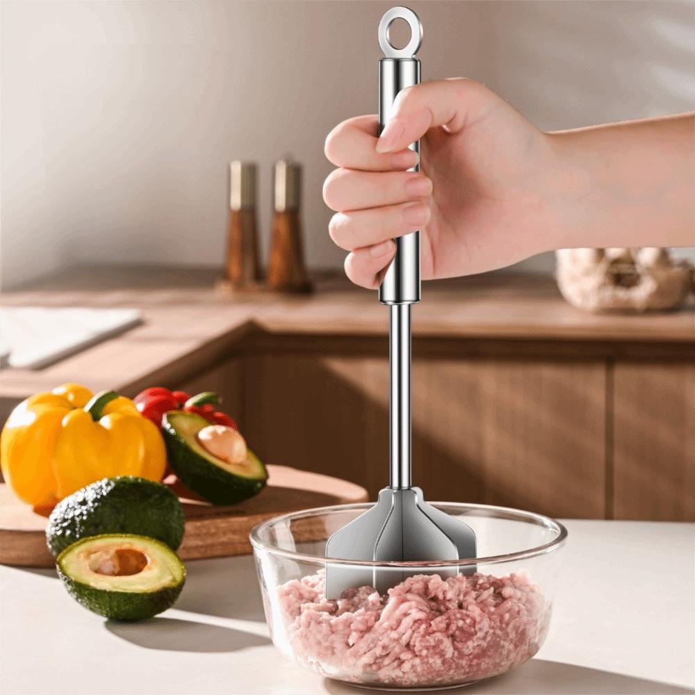 304 Stainless Steel Stainless Steel Meat Chopper Long Handle Meat Shredder Supplementary Food