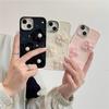 Small Fresh Girl Heart Mobile Phone Case For Iphone16Promax Lace Flower Apple 15 Pearl 14 Fine Hole